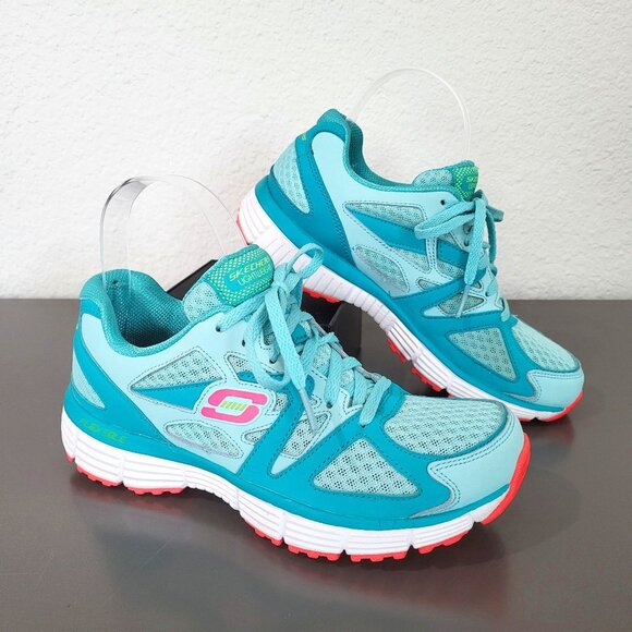 Skechers Sport Agility-Free Time Turquoise Shoes S6 - Picture 1 of 10